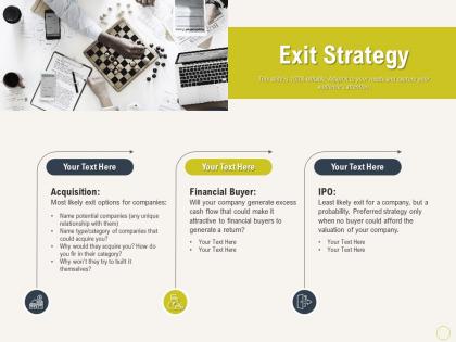 Exit strategy unique ppt powerpoint presentation gallery layout