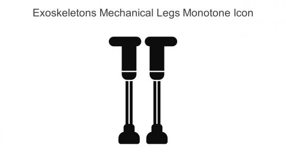 Exoskeletons Mechanical Legs Monotone Icon In Powerpoint Pptx Png And Editable Eps Format