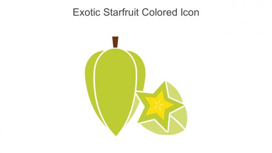 Exotic Starfruit Colored Icon In Powerpoint Pptx Png And Editable Eps Format