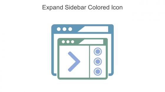 Expand Sidebar Colored Icon In Powerpoint Pptx Png And Editable Eps Format