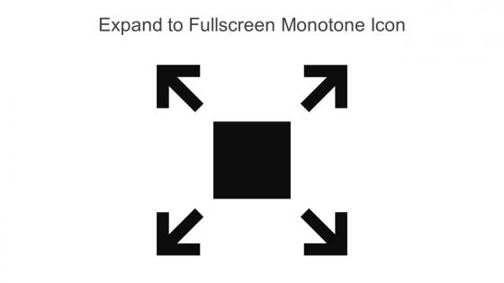 Expand To Fullscreen Monotone Icon In Powerpoint Pptx Png And Editable Eps Format