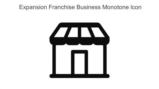 Expansion Franchise Business Monotone Icon In Powerpoint Pptx Png And Editable Eps Format