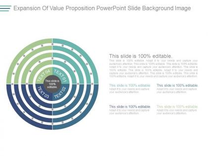 Expansion of value proposition powerpoint slide background image