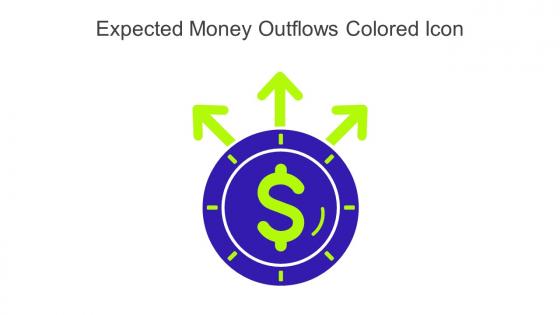 Expected Money Outflows Colored Icon In Powerpoint Pptx Png And Editable Eps Format