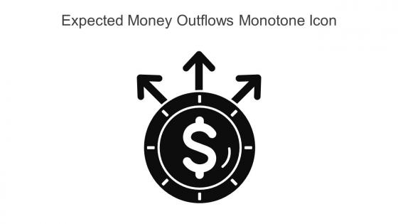 Expected Money Outflows Monotone Icon In Powerpoint Pptx Png And Editable Eps Format