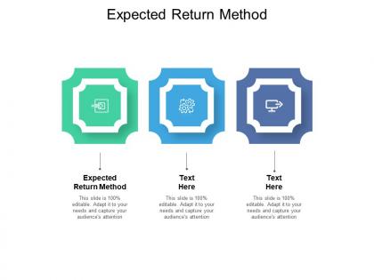 Expected return method ppt powerpoint presentation professional example cpb