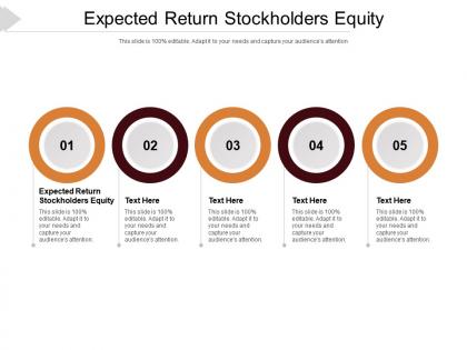 Expected return stockholders equity ppt powerpoint presentation pictures model cpb