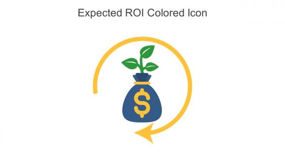 Expected ROI Colored Icon In Powerpoint Pptx Png And Editable Eps Format