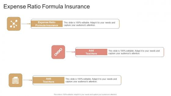 Expense Ratio Formula Insurance In Powerpoint And Google Slides Cpb