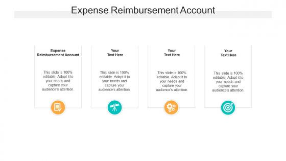 Expense reimbursement account ppt powerpoint presentation slides sample cpb