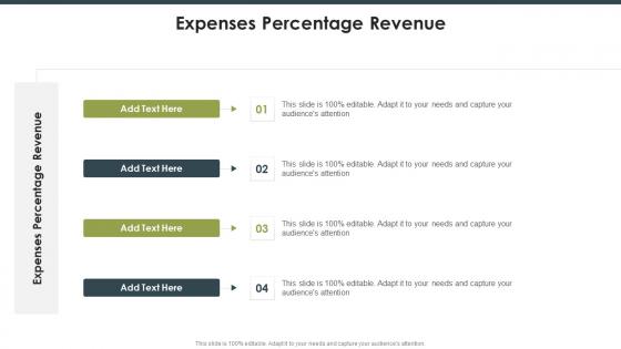 Expenses Percentage Revenue In Powerpoint And Google Slides Cpb