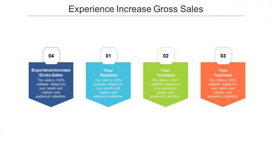 Experience increase gross sales ppt powerpoint presentation inspiration layout cpb