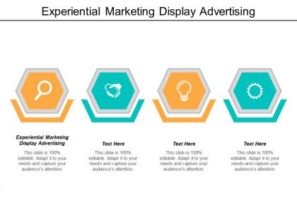 Experiential marketing display advertising ppt powerpoint presentation icon demonstration cpb