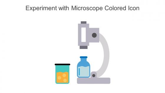 Experiment With Microscope Colored Icon In Powerpoint Pptx Png And Editable Eps Format