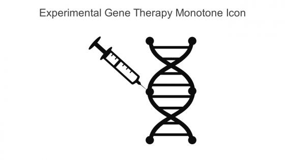 Experimental Gene Therapy Monotone Icon In Powerpoint Pptx Png And Editable Eps Format