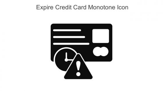 Expire Credit Card Monotone Icon In Powerpoint Pptx Png And Editable Eps Format
