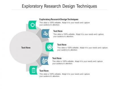 Exploratory research design techniques ppt powerpoint presentation visual aids outline cpb