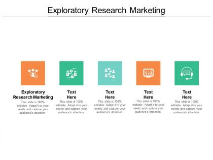 Exploratory research marketing ppt powerpoint presentation slides display cpb