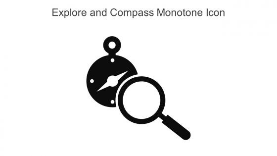 Explore And Compass Monotone Icon In Powerpoint Pptx Png And Editable Eps Format