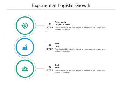 Exponential logistic growth ppt powerpoint presentation model examples cpb