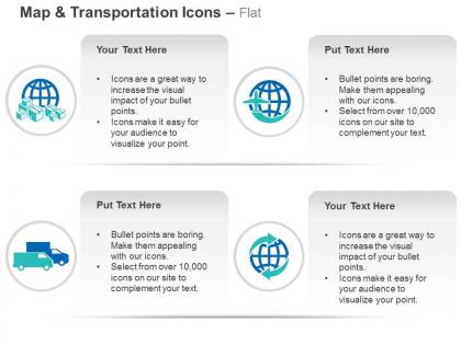 Export freight global travel business ppt icons graphics