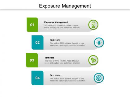 Exposure management ppt powerpoint presentation layouts example introduction cpb
