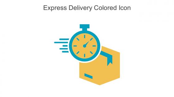 Express Delivery Colored Icon In Powerpoint Pptx Png And Editable Eps Format