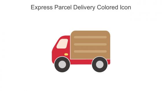 Express Parcel Delivery Colored Icon in powerpoint pptx png and editable eps format