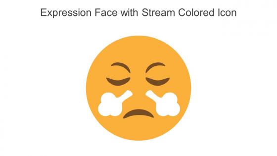 Expression Face With Stream Colored Icon In Powerpoint Pptx Png And Editable Eps Format