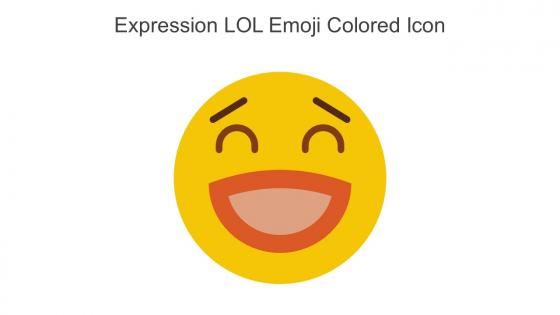 Expression Lol Emoji Colored Icon In Powerpoint Pptx Png And Editable Eps Format