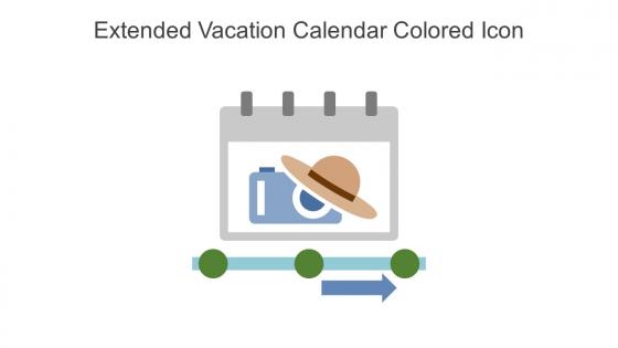 Extended Vacation Calendar Colored Icon In Powerpoint Pptx Png And Editable Eps Format
