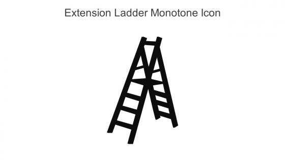 Extension Ladder Monotone Icon In Powerpoint Pptx Png And Editable Eps Format