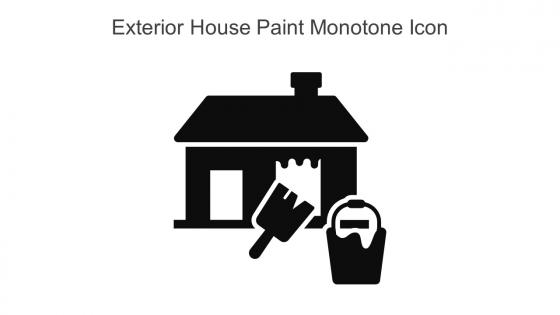 Exterior House Paint Monotone Icon In Powerpoint Pptx Png And Editable Eps Format