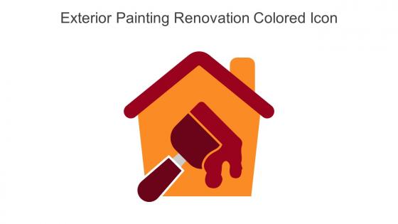 Exterior Painting Renovation Colored Icon In Powerpoint Pptx Png And Editable Eps Format