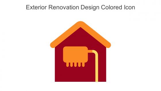 Exterior Renovation Design Colored Icon In Powerpoint Pptx Png And Editable Eps Format
