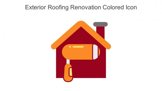 Exterior Roofing Renovation Colored Icon In Powerpoint Pptx Png And Editable Eps Format