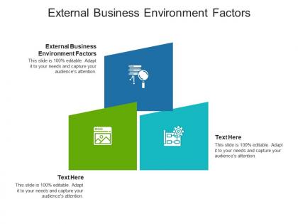 External business environment factors ppt powerpoint presentation gallery smartart cpb