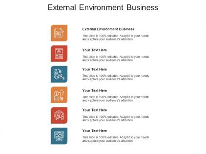 External environment business ppt powerpoint presentation show skills cpb
