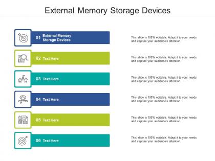 External memory storage devices ppt powerpoint presentation model picture cpb
