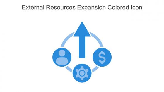 External Resources Expansion Colored Icon In Powerpoint Pptx Png And Editable Eps Format