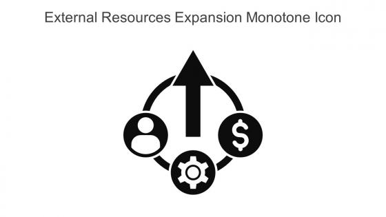 External Resources Expansion Monotone Icon In Powerpoint Pptx Png And Editable Eps Format