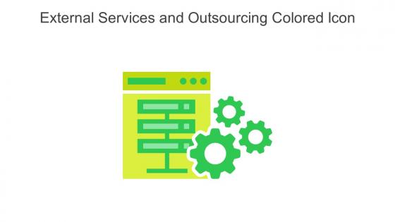 External Services And Outsourcing Colored Icon In Powerpoint Pptx Png And Editable Eps Format