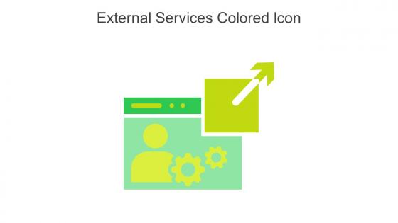 External Services Colored Icon In Powerpoint Pptx Png And Editable Eps Format
