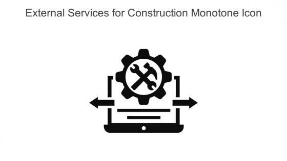 External Services For Construction Monotone Icon In Powerpoint Pptx Png And Editable Eps Format