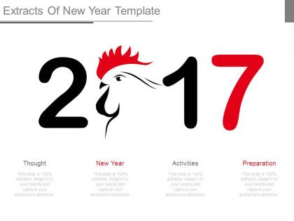 Extracts of new year template