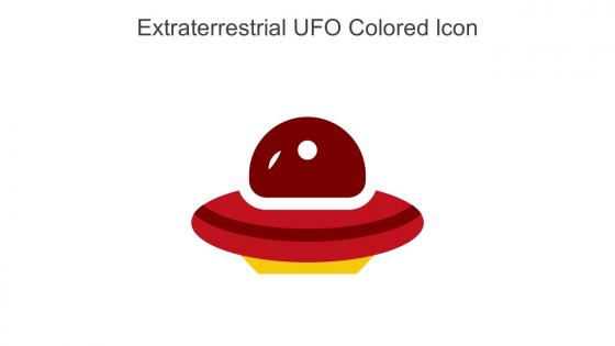 Extraterrestrial UFO Colored Icon In Powerpoint Pptx Png And Editable Eps Format