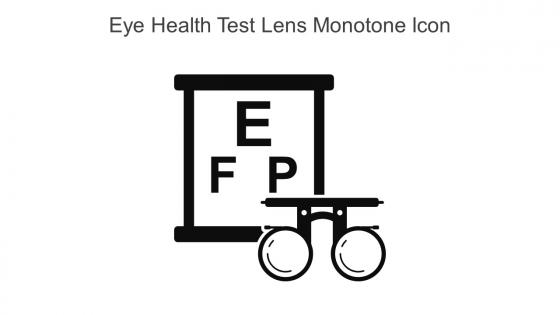Eye Health Test Lens Monotone Icon In Powerpoint Pptx Png And Editable Eps Format