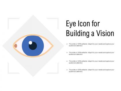 Eye icon for building a vision