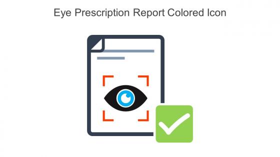 Eye Prescription Report Colored Icon In Powerpoint Pptx Png And Editable Eps Format