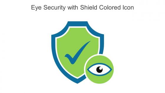 Eye Security With Shield Colored Icon In Powerpoint Pptx Png And Editable Eps Format